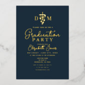 Invitation En Aluminium Graduation minimale à l'école vétérinaire photo (Recto)