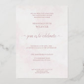 Invitation En Aluminium Graduation Romantique Alors & Maintenant 2 Photos (Verso)
