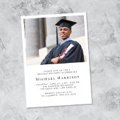 Invitation En Aluminium Grand Type Photo Graduation Party