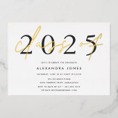 Invitation En Aluminium Grande année | Parti des diplômés 2023 (Recto)