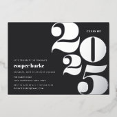 Invitation En Aluminium Grande année | Parti des diplômés 2023 (Recto)