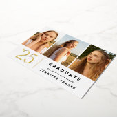 Invitation En Aluminium Gras Année 3 graduation photo (Rotation)