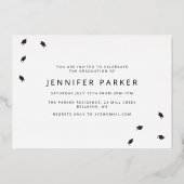 Invitation En Aluminium Gras Année 3 graduation photo (Verso)