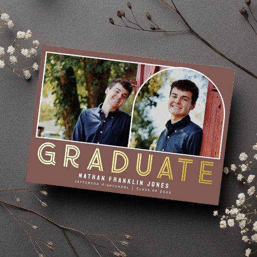 Invitation En Aluminium Gras Dusty Rose Graduation Arch Photo