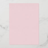 Invitation En Aluminium Gras rose moderne pivoine Mariage chic (Verso)