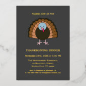 Invitation En Aluminium Grateful Blessed Bon thanksgiving Friendsgiving (Recto)