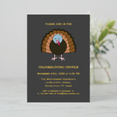 Invitation En Aluminium Grateful Blessed Bon thanksgiving Friendsgiving (Debout devant)