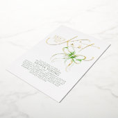 Invitation En Aluminium Green Bow She's Tying The Knot Bridal Shower (Rotation)