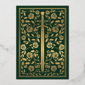 Invitation En Aluminium Green Royal Médiéval Mariage d'épée Enregistrer la (Verso)