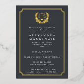 Invitation En Aluminium Grey JD Law School Graduation Party (Recto)