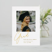 Invitation En Aluminium Grille de grand script (Debout devant)