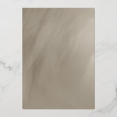 Invitation En Aluminium gris antique pour 50e anniversaire avec or (Verso)