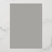 Invitation En Aluminium Gris chaud Sud-Ouest Gleam Mariage Rose Or (Verso)