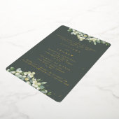 Invitation En Aluminium Gris Green Snowberry+Eucalyptus Mariage répétition (Rotation)
