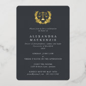 Invitation En Aluminium Gris JD Barres+Laurel Wreath Graduation (Recto)