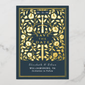 Invitation En Aluminium Gris Royal Médiéval Mariage d'épée Enregistrer la (Recto)