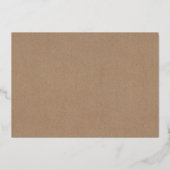 Invitation En Aluminium Grooms Man Card Conditions d'utilisation Propositi (Verso)