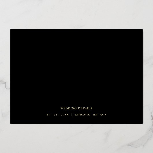 Invitation En Aluminium Groomsman Funny Wedding Minimalist Proposal Golden (Verso)