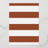 Invitation En Aluminium Gros Initiales de rouille Photo moderne Enregistre (Verso)