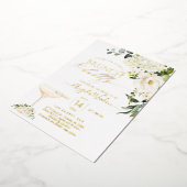 Invitation En Aluminium H2 Albâtre Rose Brunch Bubbly Real (Rotation)
