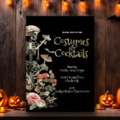 Invitation En Aluminium Halloween Éffrayant Garden Costume & Cocktails Noi