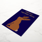 Invitation En Aluminium Halloween Jackalope Trace ou traitement personnali (Rotation)