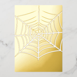 Invitation En Aluminium Halloween Spider Web