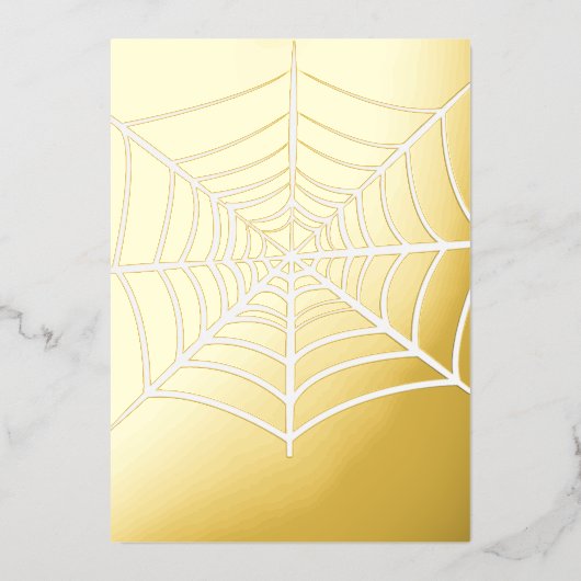 Invitation En Aluminium Halloween Spider Web (Recto)