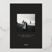 Invitation En Aluminium Hamilton Elegant Gold Foil Mariage (Verso)