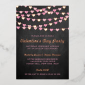Invitation En Aluminium Hanging String Love Hearts Saint-Valentin (Recto)