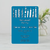 Invitation En Aluminium Hanoukka menorah (Debout devant)