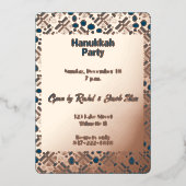 Invitation En Aluminium Hanoukka menorah (Recto)