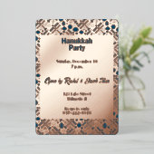 Invitation En Aluminium Hanoukka menorah (Debout devant)