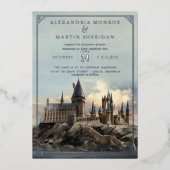 Invitation En Aluminium Harry Potter | Hogwarts Castle Mariage (Recto)