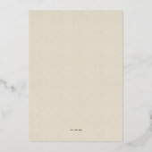Invitation En Aluminium Harry Potter | Hogwarts Castle Mariage (Verso)