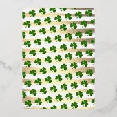 Invitation En Aluminium Heureux Toi ! Saint Patrick's Day Party Real (Verso)