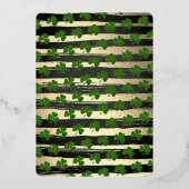 Invitation En Aluminium Heureux Toi ! Saint Patrick's Day Party Real (Verso)