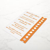 Invitation En Aluminium Hibiscus tropical dans l'Invitation à l'huile d'or (Rotation)