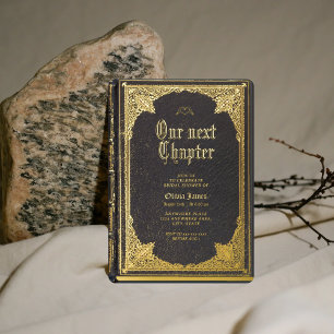 Invitation En Aluminium Histoire conte de fées bibliothèque livre douche n