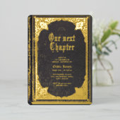 Invitation En Aluminium Histoire conte de fées bibliothèque livre douche n (Debout devant)