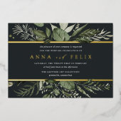 Invitation En Aluminium Hiver Meadow | Mariage botanique vert (Recto)