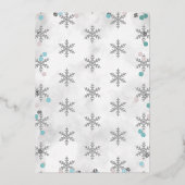 Invitation En Aluminium Hiver ONE derland 1er anniversaire Real (Verso)