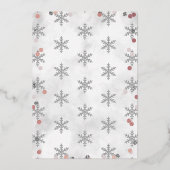 Invitation En Aluminium Hiver ONE derland 1er anniversaire Real (Verso)