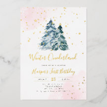 Hiver Onederland 1er anniversaire fille