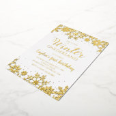 Invitation En Aluminium Hiver Onederland Premier Anniversaire Argent Floco (Rotation)