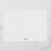 Invitation En Aluminium Hiver Snowfall Post Mariage Brunch (Verso)