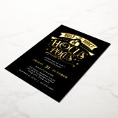 Invitation En Aluminium HOCUS D'OR POCUS Halloween Bash Party Fhuile (Rotation)