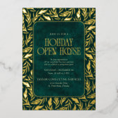 Invitation En Aluminium Holiday Open House (Recto)