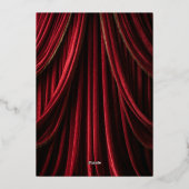 Invitation En Aluminium Hollywood Movie Red Carpet Premiere Mariage (Verso)