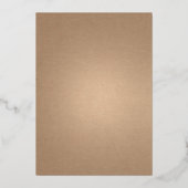 Invitation En Aluminium Huile de monogramme florale à arc rose chaud (Verso)